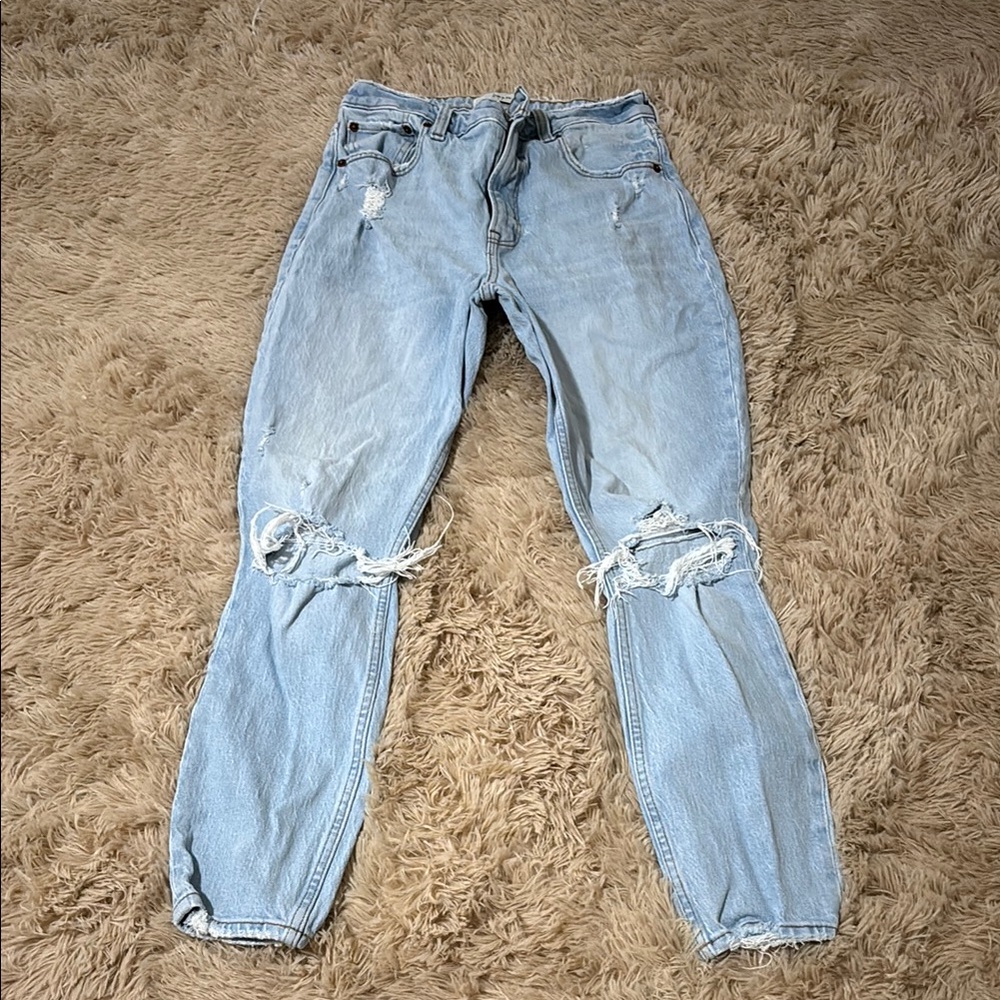 Abercrombie & Fitch High Rise Blue Jeans